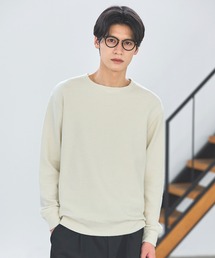 ESSENTIALS WARDROBE（エッセンシャルワードローブ）の「コットンジャガード長袖クルーネックニット（ニット/セーター）」