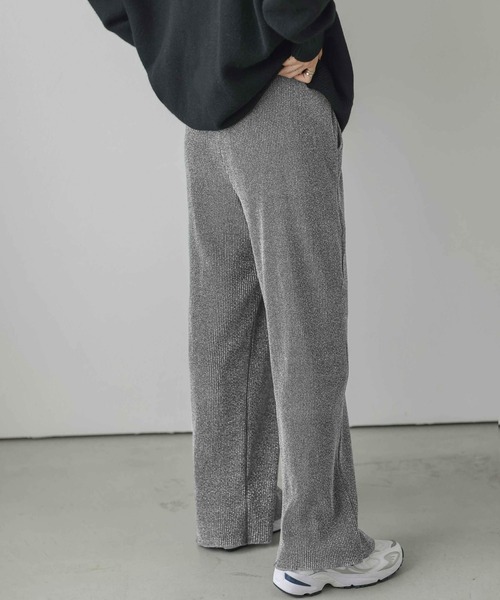 AMELY(エミリー)の「ラメリブニットパンツ(その他パンツ・レディース・ブラック/グレー/ブラウン・M/L)」の14枚目の写真