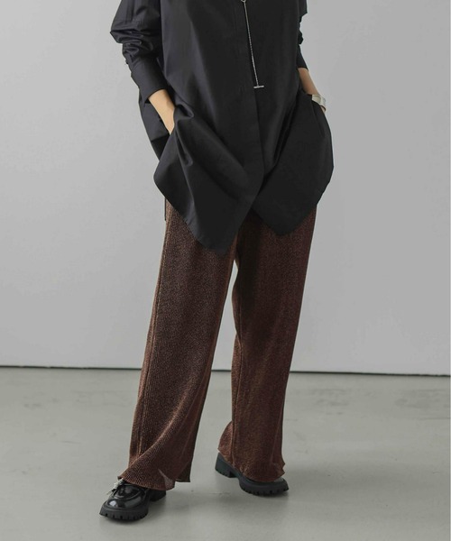 AMELY(エミリー)の「ラメリブニットパンツ(その他パンツ・レディース・ブラック/グレー/ブラウン・M/L)」の15枚目の写真