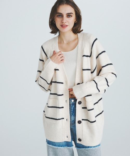 セール】ラグランヤク風ニットカーディガン（カーディガン/ボレロ