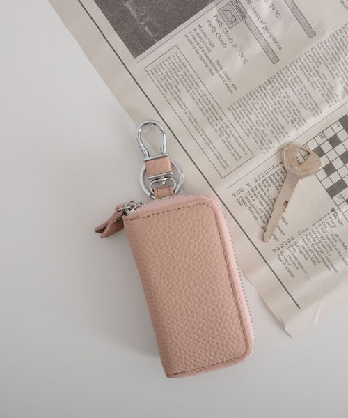 TONE SELECT GOODS（トーンセレクトグッズ）の「【float】マシュマロタッチ キーチェーン カード スマートキー 多機能 キーケース【10色展開】（キーケース/キーアクセサリー・レディース・ベージュ/ネイビー/ダークブラウン/ブラック/アッシュブラウン/ライトグリーン/ターコイズブルー/レッド/ラベンダー/ピンクベージュ・FREE）」の9枚目の写真