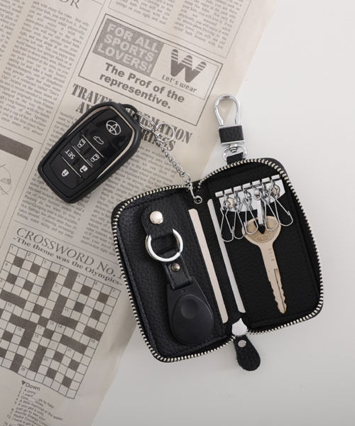 TONE SELECT GOODS（トーンセレクトグッズ）の「【float】マシュマロタッチ キーチェーン カード スマートキー 多機能 キーケース【10色展開】（キーケース/キーアクセサリー・レディース・ベージュ/ネイビー/ダークブラウン/ブラック/アッシュブラウン/ライトグリーン/ターコイズブルー/レッド/ラベンダー/ピンクベージュ・FREE）」の14枚目の写真