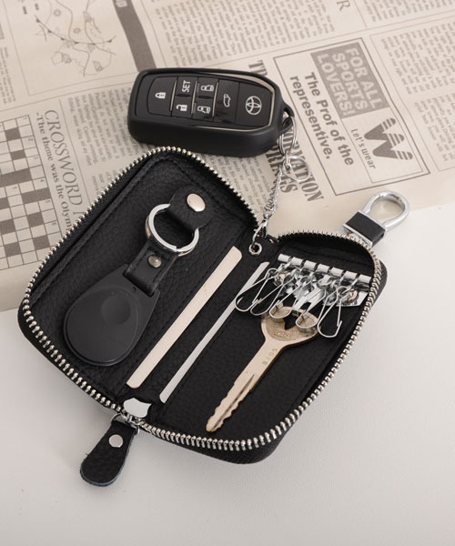 TONE SELECT GOODS（トーンセレクトグッズ）の「【float】マシュマロタッチ キーチェーン カード スマートキー 多機能 キーケース【10色展開】（キーケース/キーアクセサリー・レディース・ベージュ/ネイビー/ダークブラウン/ブラック/アッシュブラウン/ライトグリーン/ターコイズブルー/レッド/ラベンダー/ピンクベージュ・FREE）」の15枚目の写真