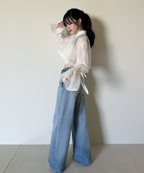 favclo.（ファブクロ）の「3way sheer shirt / 3way シアーシャツ
