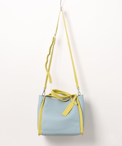 Q（キュー）の「ミニショルダー付きソフトレザー調バッグ（トートバッグ・レディース・ラベンダー/ベージュ/ライトブルー・ONE SIZE）」の17枚目の写真