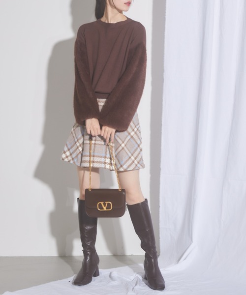 tocco closet(トッコ クローゼット)の「【ZOZO限定】スリーブファーニット(ニット/セーター・レディース・ベージュ/ブラウン/ライトグリーン/ブラック・M)」の19枚目の写真