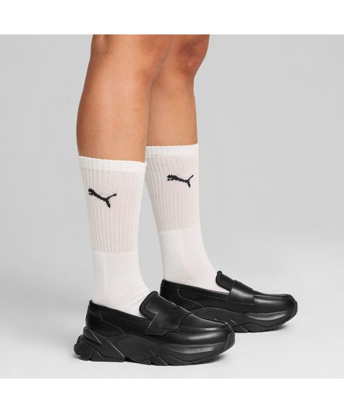 【新品・未使用】PUMA ブラック ローファー 厚底 24センチ 新品・未使用】PUMA ブラック ローファー 厚底 23.5 センチ