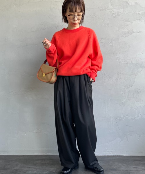 UNIVERSAL OVERALL（ユニバーサルオーバーオール）の「[UNIVERSAL OVERALL/ユニバーサルオーバーオール] 別注 イージーワイドエッグパンツ（その他パンツ・レディース・ブラウン/グレー/ブラック/カーキ・F）」の5枚目の写真