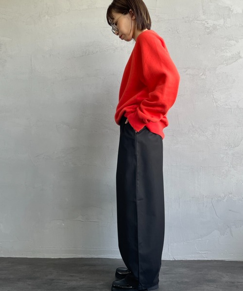 UNIVERSAL OVERALL（ユニバーサルオーバーオール）の「[UNIVERSAL OVERALL/ユニバーサルオーバーオール] 別注 イージーワイドエッグパンツ（その他パンツ・レディース・ブラウン/グレー/ブラック/カーキ・F）」の15枚目の写真