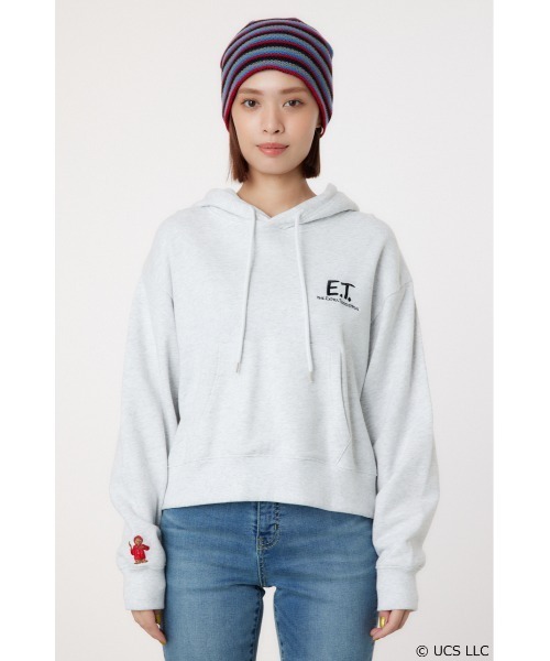 RODEO CROWNS WIDE BOWL（ロデオクラウンズワイドボウル）の「【E.T.】スウェットパーカー（パーカー・レディース・ブラック/グレー×ホワイト/レッド・MEDIUM/LARGE）」の13枚目の写真