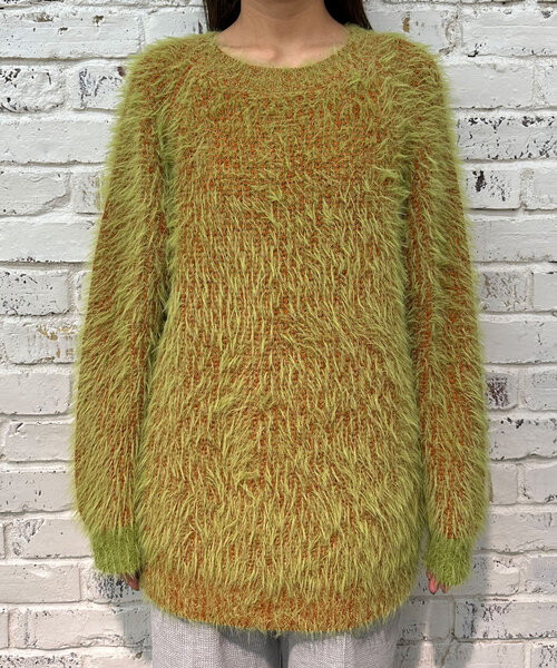 CIAOPANIC（チャオパニック）の「カラーシャギーラグランニット（ニット/セーター・レディース・ネイビー/アイボリー/ブルー/グレー/レッド/グリーン・ONE SIZE）」の19枚目の写真