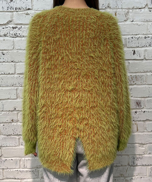 CIAOPANIC（チャオパニック）の「カラーシャギーラグランニット（ニット/セーター・レディース・ネイビー/アイボリー/ブルー/グレー/レッド/グリーン・ONE SIZE）」の21枚目の写真