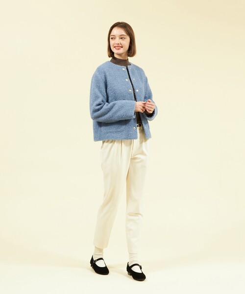 MACKINTOSH PHILOSOPHY(マッキントッシュ フィロソフィー)の「【HESSLE(ヘスル)】(ノーカラージャケット・レディース・ホワイト系その他/ブルー系その他4/ブラック/チャコールグレー・38/36)」の9枚目の写真