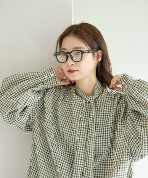 Kastane（カスタネ）の「【UV400保護】ウェリントンメガネ（メガネ・レディース・ブラック/ブラウン・FREE）」の3枚目の写真