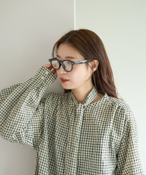 Kastane（カスタネ）の「【UV400保護】ウェリントンメガネ（メガネ・レディース・ブラック/ブラウン・FREE）」の4枚目の写真
