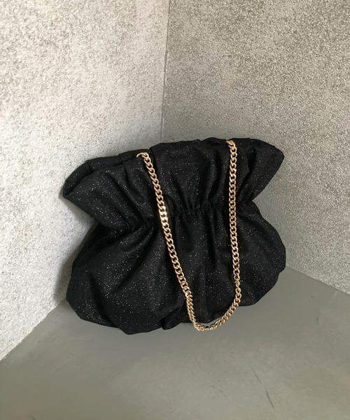 Dorry Doll（ドリードール）の「【ZOZO限定商品】グリッターギャザーBag（クラッチバッグ・レディース・ブラック/シルバー/ゴールド・FREE）」の13枚目の写真