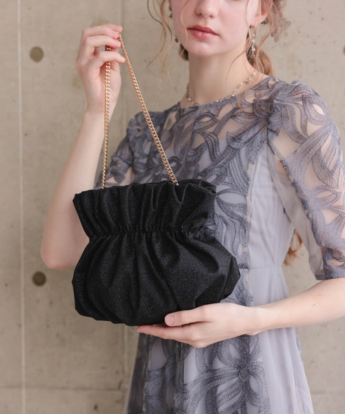 Dorry Doll（ドリードール）の「【ZOZO限定商品】グリッターギャザーBag（クラッチバッグ・レディース・ブラック/シルバー/ゴールド・FREE）」の18枚目の写真