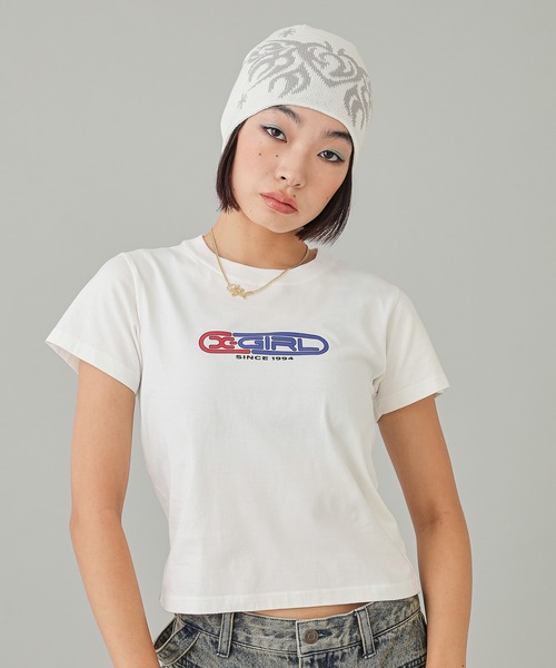 CAPSULE LOGO S/S BABY TEE（Tシャツ/カットソー）｜X-girl（エックスガール） 6,050円