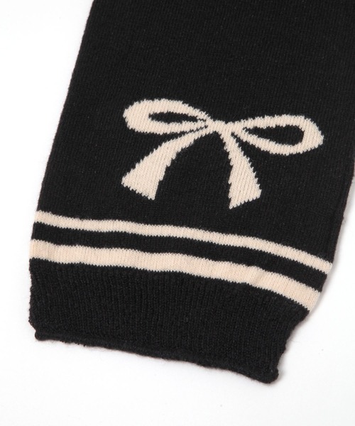 3.3 Field Trip （3.3フィールドトリップ）の「3.3 Field Trip／リボンマフラー（マフラー・レディース・ブラック/アイボリー・0）」の9枚目の写真