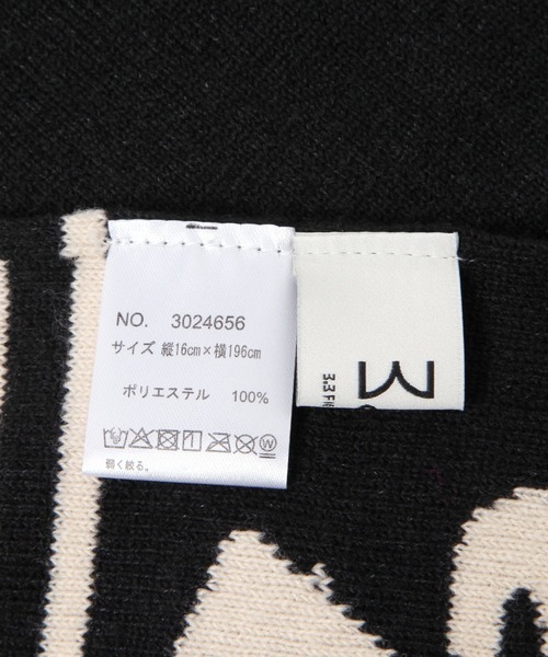 3.3 Field Trip （3.3フィールドトリップ）の「3.3 Field Trip／リボンマフラー（マフラー・レディース・ブラック/アイボリー・0）」の12枚目の写真