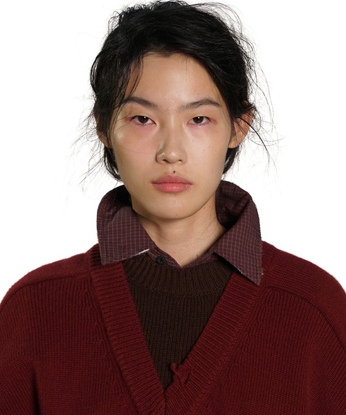 MASONPRINCE（メイソンプリンス）の「レイヤードデザイン ダメージ加工 ニット MY2137【MASONPRINCE】（ニット/セーター・メンズ・ネイビー/レッド/グレー・L/M/S）」の17枚目の写真