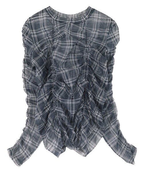 miette（ミエット）の「シャーリングシアートップス（Tシャツ/カットソー・レディース・グリーン/ブルー/アイボリー/ネイビー/ピンク/オリーブ・FREE）」の19枚目の写真