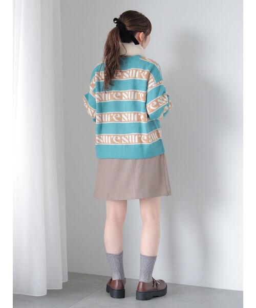 ehka sopo（エヘカソポ）の「サイドプリーツミニスカート（スカート・レディース・グレー/ブラック/ベージュ・F）」の22枚目の写真