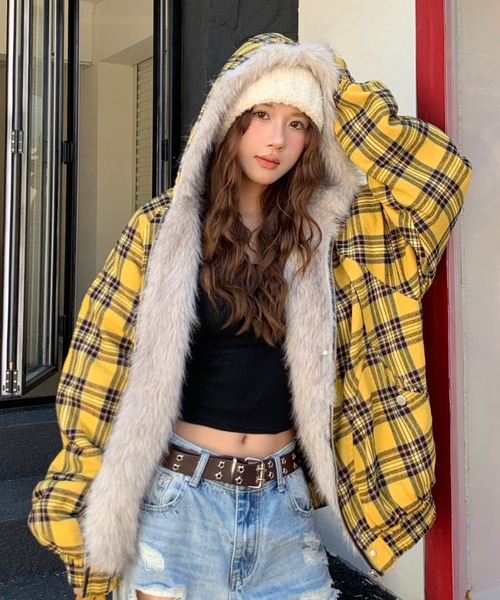 Achic(アシック)の「新柄追加/マウンテンカービング ワークジャケット(ブルゾン・レディース・ブラック/ベージュ/ブラック系その他/ベージュ系その他/オートミール/カーキ/グレー/ブラック系その他2/イエロー/ブルー・M)」の10枚目の写真