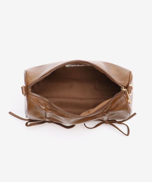 MAJESTIC LEGON(マジェスティックレゴン)の「パールチェーンセットWリボンバッグ(ショルダーバッグ・レディース・ブラウン/ピンク/アイボリー・FREE)」の14枚目の写真