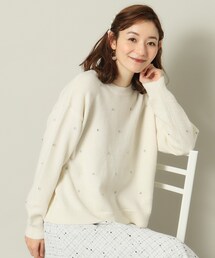 ITS'DEMO | 【手洗い可】ビジュー付きニット(ニット/セーター)