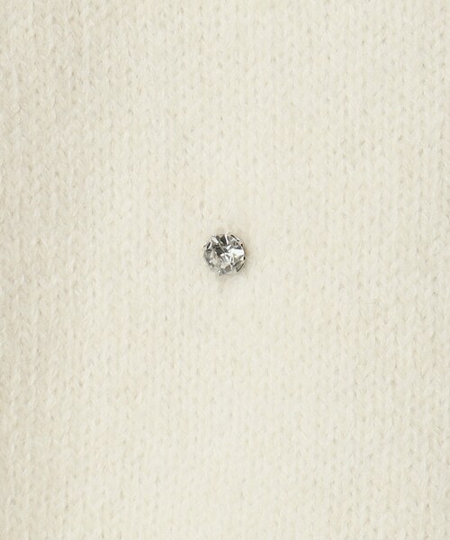 ITS'DEMO(イッツデモ)の「◆【手洗い可】ビジュー付きニット(ニット/セーター・レディース・グレー/オフホワイト/サックスブルー/ブラック・00)」の8枚目の写真