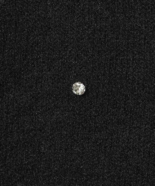 ITS'DEMO(イッツデモ)の「◆【手洗い可】ビジュー付きニット(ニット/セーター・レディース・グレー/オフホワイト/サックスブルー/ブラック・00)」の12枚目の写真