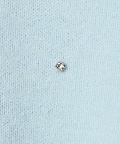 ITS'DEMO(イッツデモ)の「◆【手洗い可】ビジュー付きニット(ニット/セーター・レディース・グレー/オフホワイト/サックスブルー/ブラック・00)」の16枚目の写真