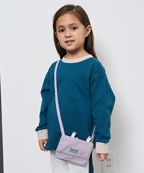 b・ROOM（ビールーム）の「【撥水加工】移動ポケット（バックパック/リュック・キッズ・レッド/ライトカーキ/シルバーグレー/ライトピンク/ブラック/レモンイエロー/パープル/ベージュ/ラベンダー/ブルー系その他2・F）」の7枚目の写真