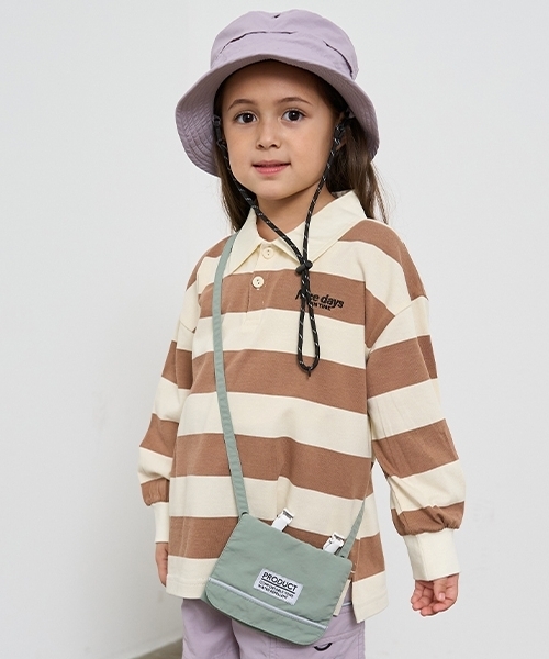 b・ROOM（ビールーム）の「【撥水加工】移動ポケット（バックパック/リュック・キッズ・レッド/ライトカーキ/シルバーグレー/ライトピンク/ブラック/レモンイエロー/パープル/ベージュ/ラベンダー/ブルー系その他2・F）」の4枚目の写真