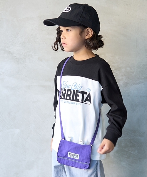 b・ROOM（ビールーム）の「【撥水加工】移動ポケット（バックパック/リュック・キッズ・レッド/ライトカーキ/シルバーグレー/ライトピンク/ブラック/レモンイエロー/パープル/ベージュ/ラベンダー/ブルー系その他2・F）」の6枚目の写真