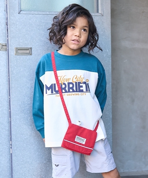 b・ROOM（ビールーム）の「【撥水加工】移動ポケット（バックパック/リュック・キッズ・レッド/ライトカーキ/シルバーグレー/ライトピンク/ブラック/レモンイエロー/パープル/ベージュ/ラベンダー/ブルー系その他2・F）」の10枚目の写真