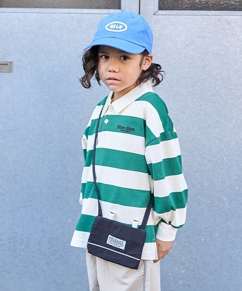 b・ROOM（ビールーム）の「【撥水加工】移動ポケット（バックパック/リュック・キッズ・レッド/ライトカーキ/シルバーグレー/ライトピンク/ブラック/レモンイエロー/パープル/ベージュ/ラベンダー/ブルー系その他2・F）」の2枚目の写真