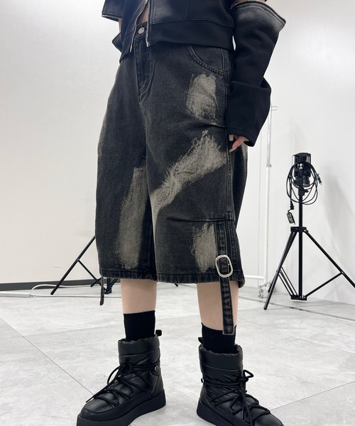 Figments（フィグメンツ）の「ブラストベルトバギーハーフパンツ（その他パンツ・レディース・ブラック・FREE）」の5枚目の写真