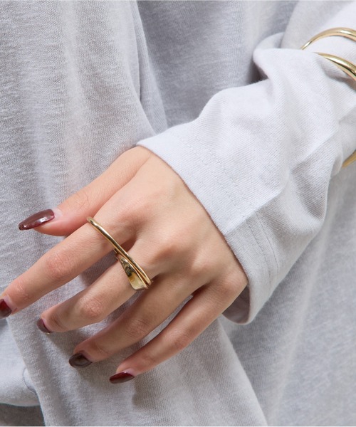 COLONY 2139（コロニートゥーワンスリーナイン）の「アタッチメントダブルリング（リング・レディース・シルバー/ゴールド・FREE）」の2枚目の写真