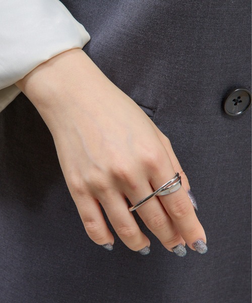 COLONY 2139（コロニートゥーワンスリーナイン）の「アタッチメントダブルリング（リング・レディース・シルバー/ゴールド・FREE）」の7枚目の写真