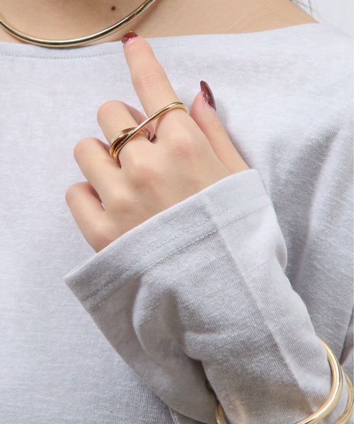 COLONY 2139（コロニートゥーワンスリーナイン）の「アタッチメントダブルリング（リング・レディース・シルバー/ゴールド・FREE）」の9枚目の写真