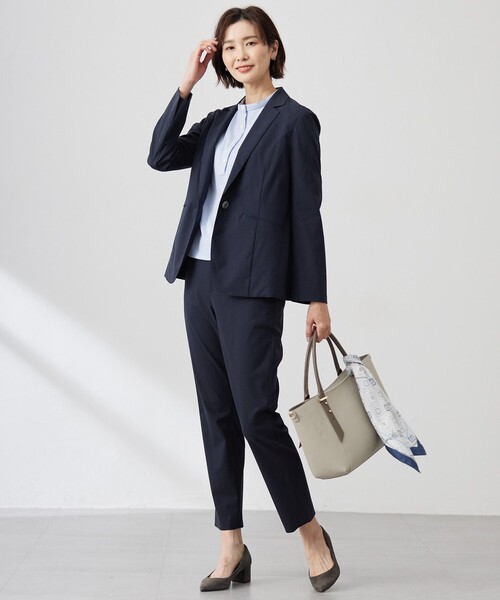 J.PRESS Ladies(J.プレス レディス)の「【セットアップ対応】セルロースリネンストレッチ テーラード ジャケット(テーラードジャケット・レディース・グレー系/ライトグレー系/ネイビー系・XXS/S/XS)」の18枚目の写真