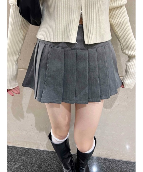 Prada 直営店 ブークレモヘア ミニスカート 133740608109_001.webp