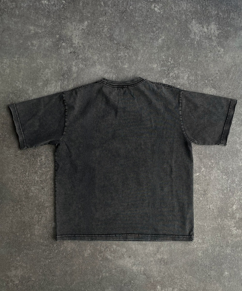 Classical Origin（クラシカルオリジン）の「【Classical Origin】「自分ウケ最強。」スノーウォッシュ加工ヴィンテージ綿100％Tシャツ／Snow Powder Washed 100% Cotton Vintage T-Shirt（Tシャツ/カットソー・メンズ・チャコール・LARGE/MEDIUM/SMALL）」の8枚目の写真