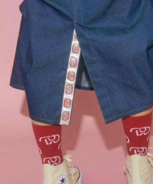 FRAPBOIS（フラボア）の「ベイカースカート（スカート・レディース・レッド/ブルー/ベージュ・1/0）」の22枚目の写真