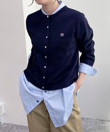 FR刺繍スナップカーディガン