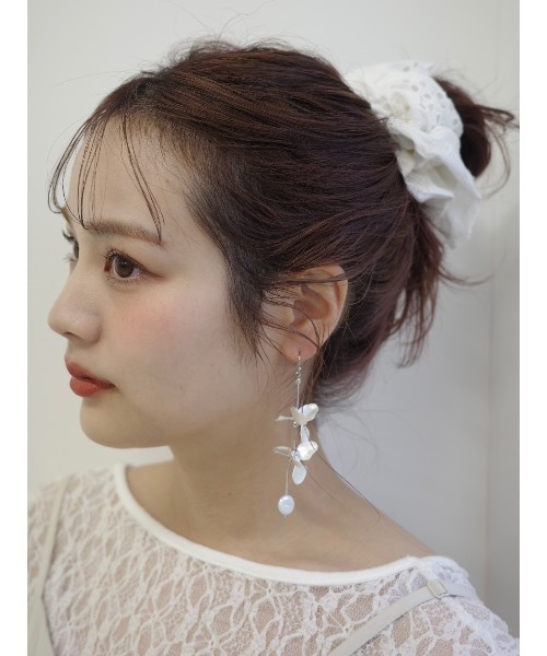 JUMELLE（ジュメロ）の「【結婚式/オケージョン】silver flower pierce（ピアス（両耳用）・レディース・シルバー・FREE）」の8枚目の写真