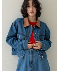 【SHIPS 】デニムジャケット 3rdタイプ Gジャン 美品 Mサイズ 濃紺 SHIPS デニムジャケット gジャン 「洗濯機可能」クロップド