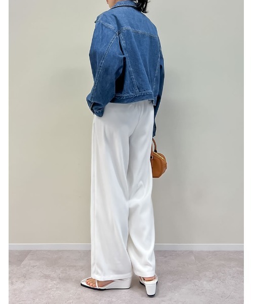 Re:EDIT（リエディ）の「コットンデニムジャケット（デニムジャケット・レディース・グレー/ブルー/ブルー系その他2/ブルー系その他・MEDIUM/LARGE）」の18枚目の写真